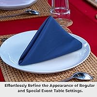 Vista 5 de Urban Villa - Juego de 12 servilletas de tela de 50x50 centímetros 100% algodón, servilletas lavables, suaves, duraderas, reutilizables