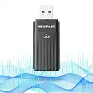 NEWFAST WiFi 6 USB Adapter for Desktop PC U351,AX3000 Wireless Network Adapter,Dual Band USB 3.0 WiFi Dongle Adapter Support MU-MIMO,Beamforming, WPA3,Compatible with Windows 10/11,Portable Design