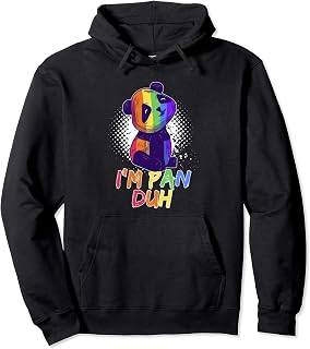 I'm Pan Duh Pansexual Bisexual LGBT Pride Flag Gift Pullover Hoodie