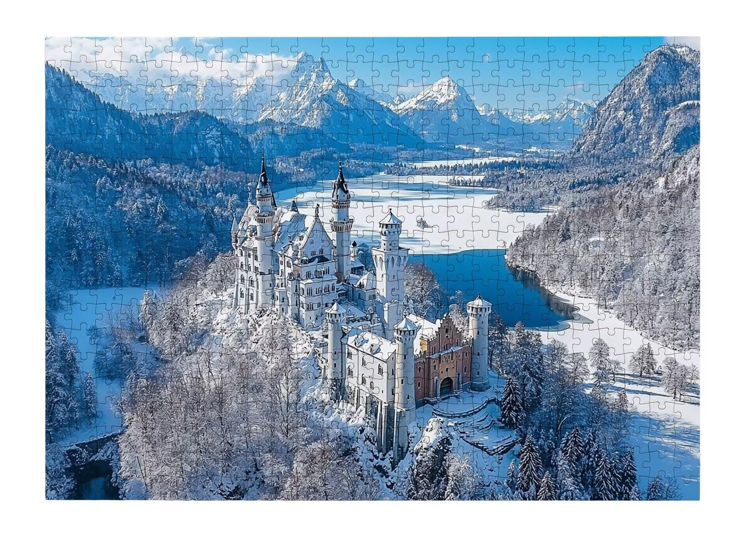 Puzzle 1500 elementów zamku, klasyczne puzzle, 87 x 57 cm, dekoracja -4483
