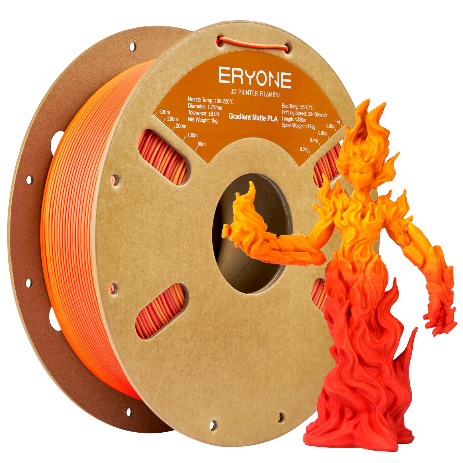 Amazon.com: ERYONE Matte Gradient Rainbow 3D Printer PLA Filament