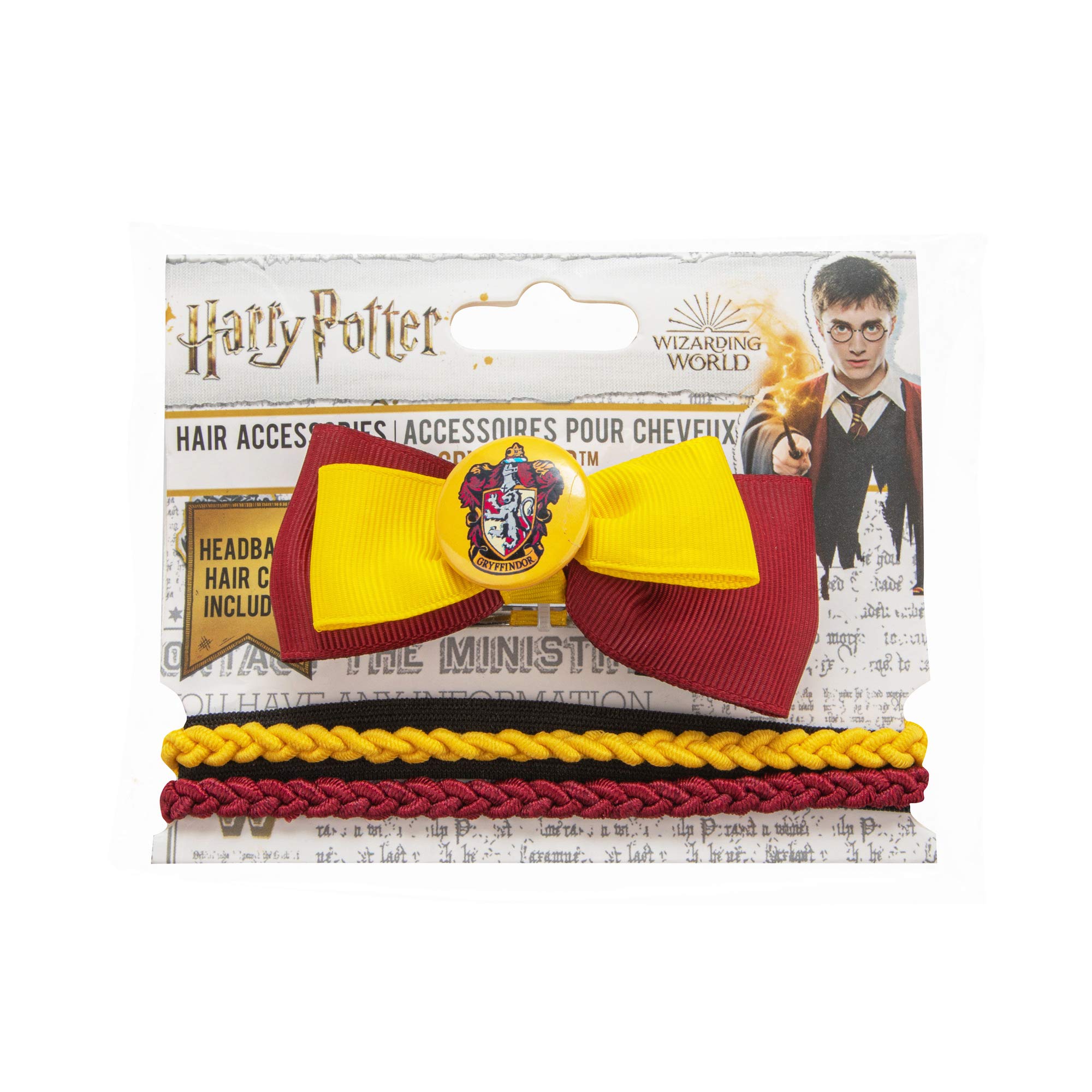 Cinereplicas Harry Potter - Akcesoria do włosów modny Gryffindor - zestaw 2 sztuk - Oficjalna licencja