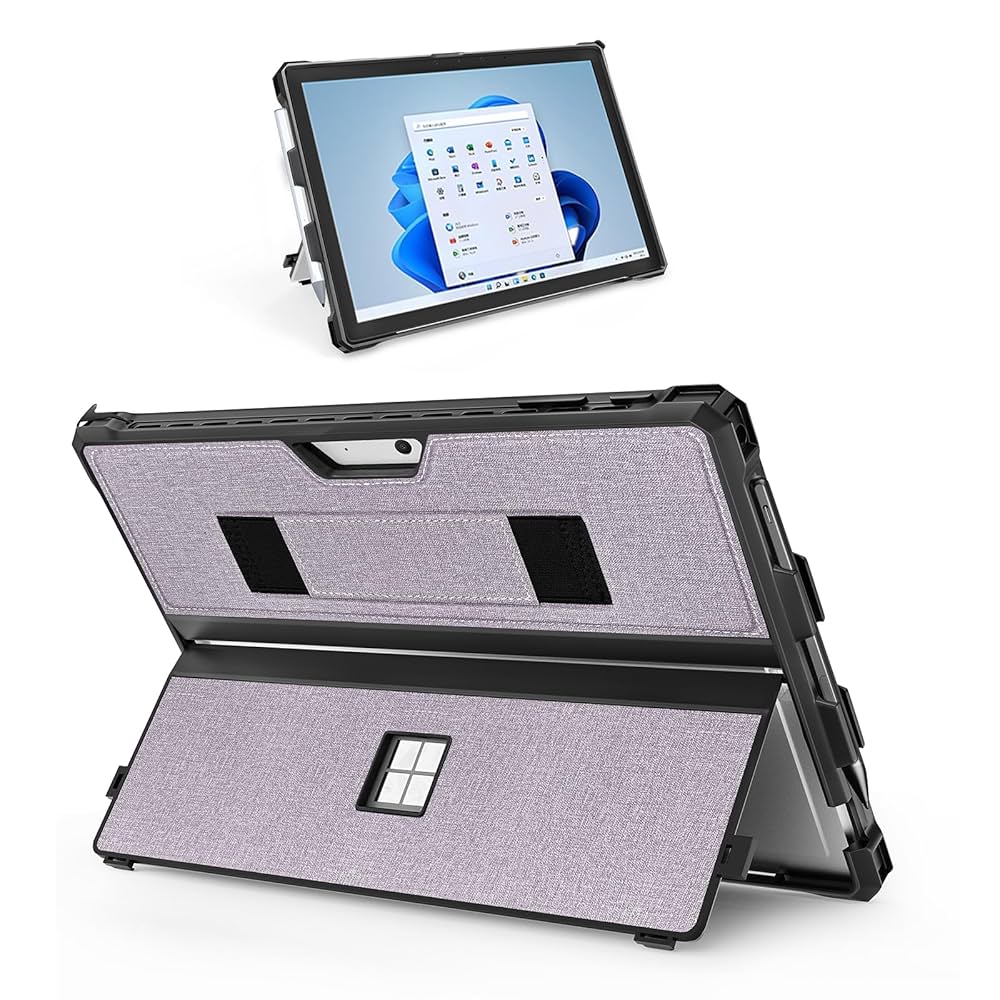 Microsoft - Surface Pro 7 i5 /Surfaceペン/タイプカバー/ケース Surface Pro 7 ケース 耐衝撃 ペンホルダー 全面保護ケース