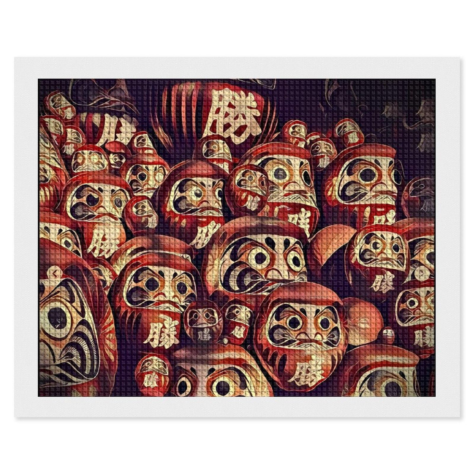 Amazon | 福だるま 縁起物だるま 5D ダイヤモンドの絵キット ししゅう