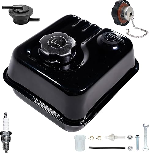 JMCHstore Tanque de combustible de gas con válvula de giro para motor Predator 212 6.5HP Hemi, para Harbor Freight Loncin Motor 210FA 212cc Modelo