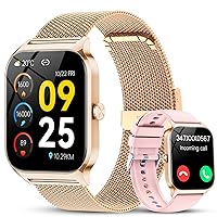CASCHO Smartwatch Donna,1.85''Orologio Smartwatch Donna con Chiamate/Notifiche WhatsApp,120