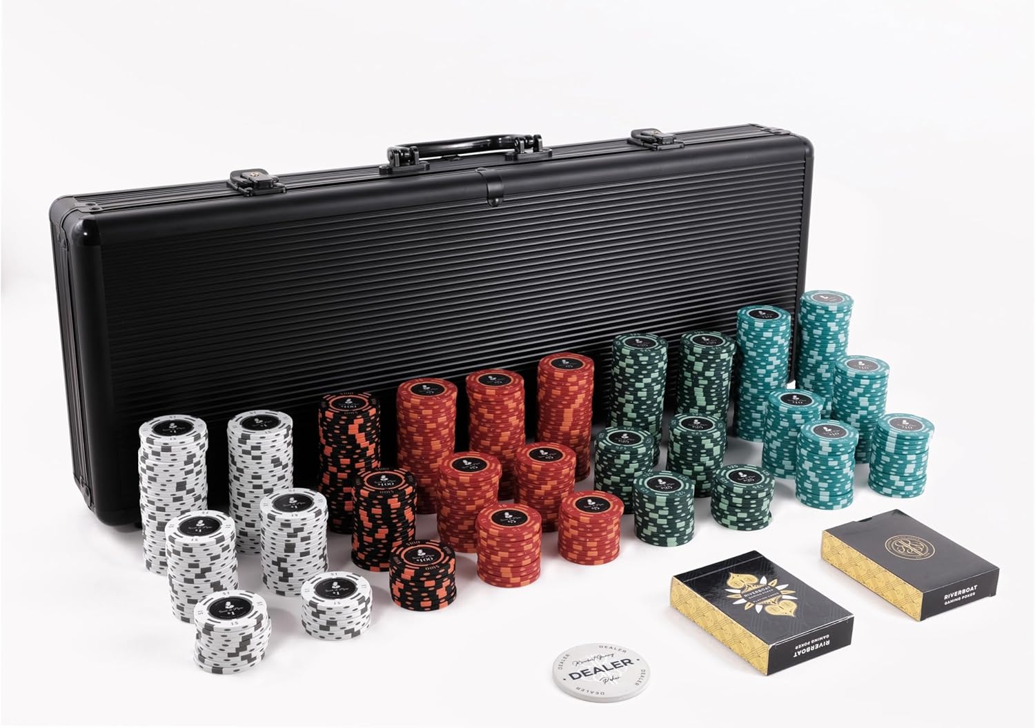 Suit and Pipe Poker Chipset 14g 500 Piece Numbered Poker Chips Amazon.co.uk Toys & Games