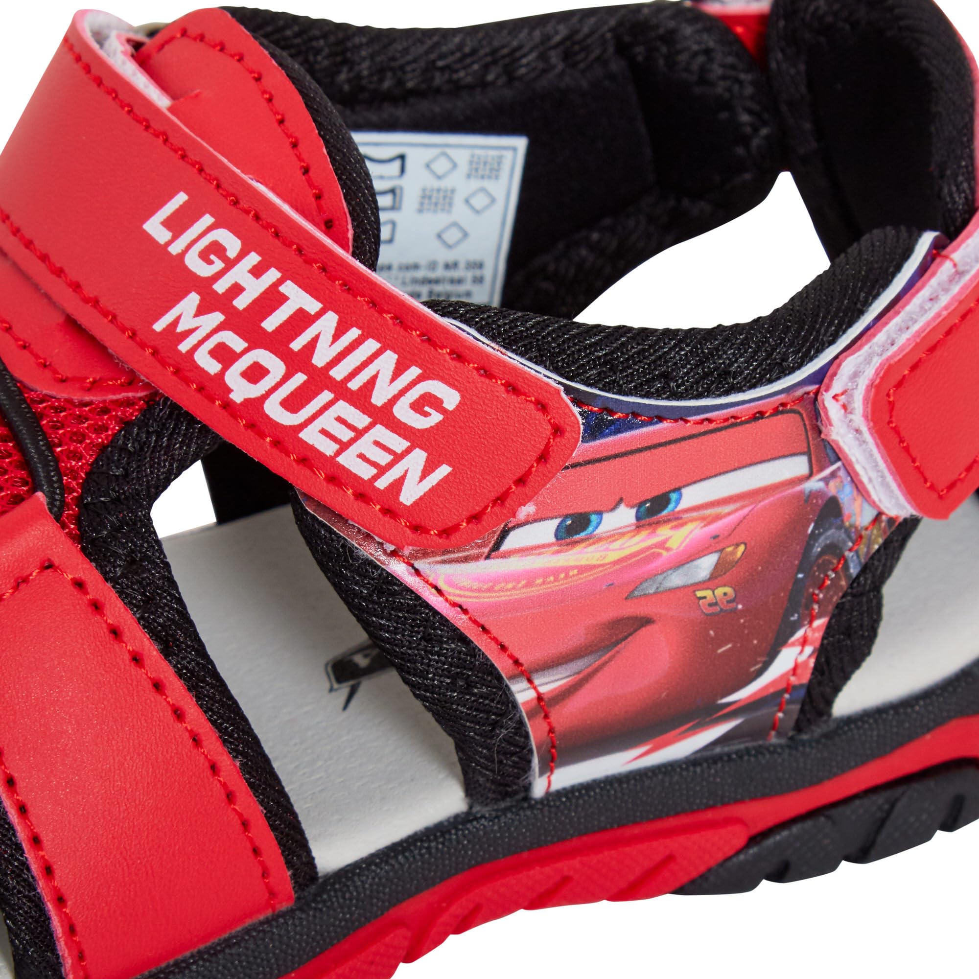 Sandalias Cars para niños, Chicos, Lightning Mcqueen, Sandalias Deportivas con Punta Cerrada, Zapatos de Caminar Abiertos.