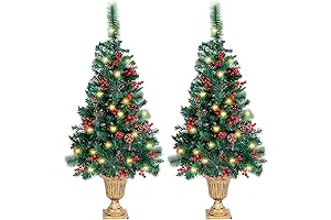 Juegoal 4 FT Christmas Tree Entrance Tree for Front Porch