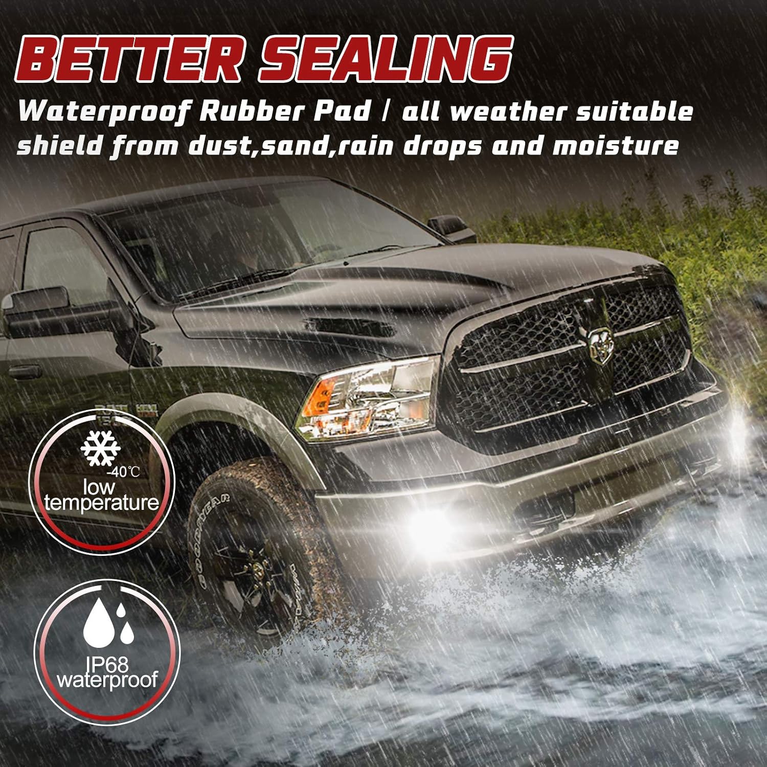 Flаѕh Dеаlѕ - 80% оƒƒ BUNKER INDUST Dodge Ram LED Fog Lights with Daytime Running Lights Set,1 Pair Clear Lens Spot Flood Driving Fog Lamps L-type DRL Replacement for 2013 2014 2015 2016 2017 2018 Dodge Ram 1500