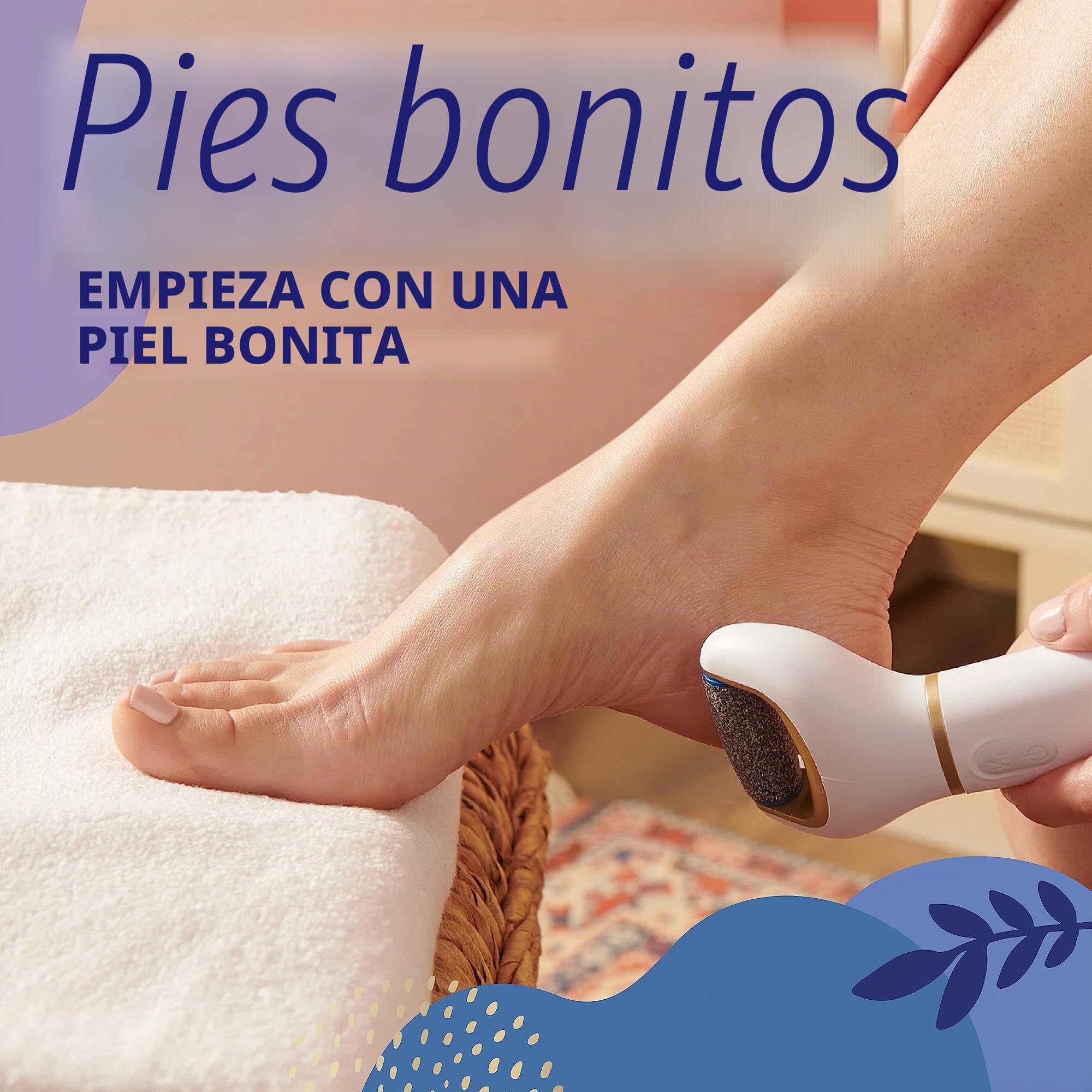 Amope Pedi Perfect - Lima electrónica para pies, regular gruesa