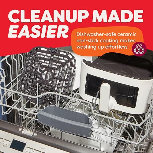 Miniatura 7 de Instant Pot 4Qt VORTEX 6 en 1 Mini Freidora de Aire, Opciones de Programa Personalizado, Freír al Aire, Asar, Asar a la Parrilla, Deshidratar, Sea