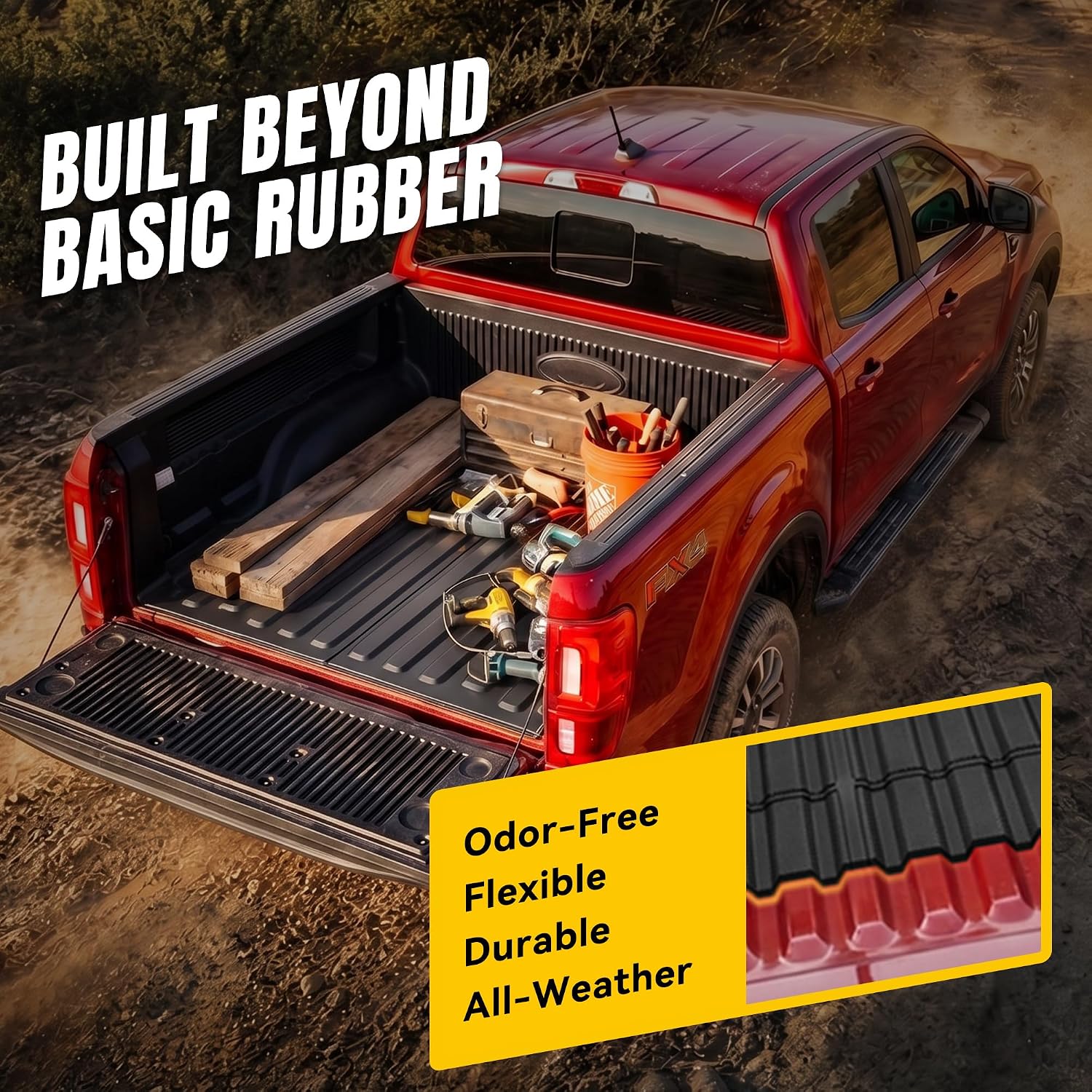 5.5FT Truck Bed Mat Fits for Ford F-150 Lightning 2015-2023