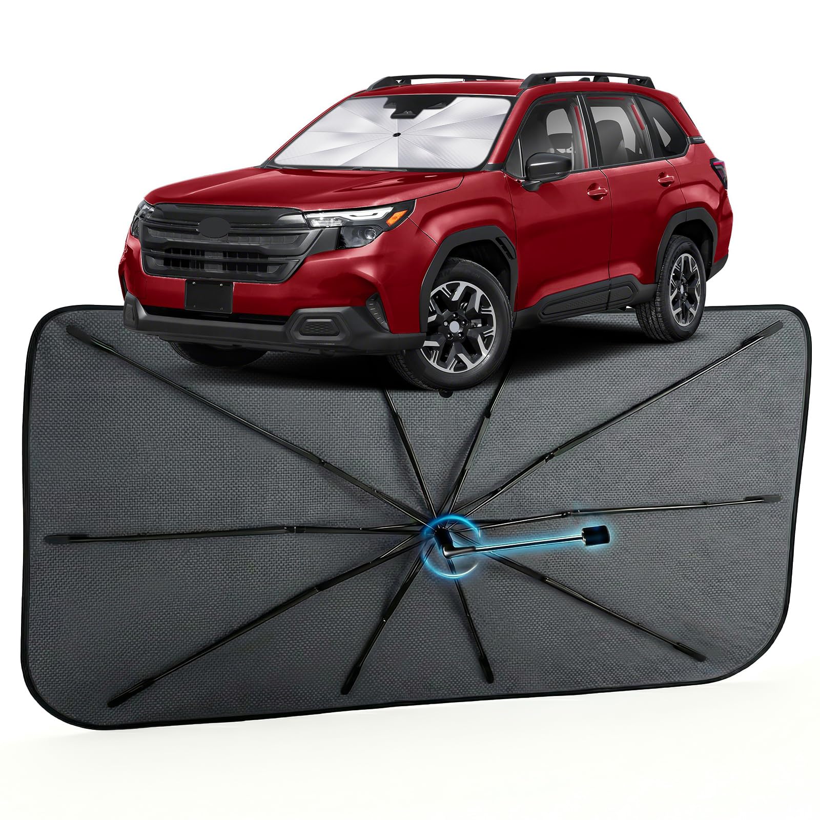 Car Windshield Sun Shade Umbrella for Subaru Forester 2019-2026, 1:1 Fit