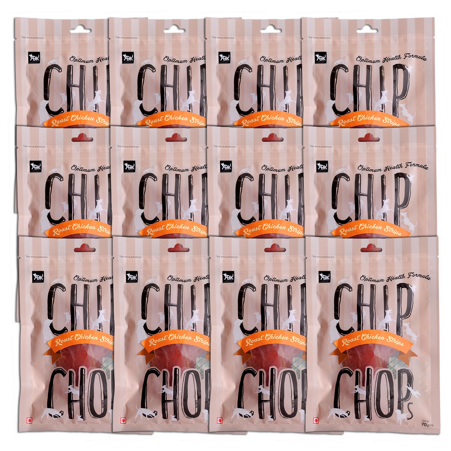 Chip Chops Roast Chicken Strips Dog Treat High in Protein, Nutritional and Healthy Dog Snacks for Training, Rewards Multi-Pack (Pack of 12) - 840g (B07R5S8C13) Amazon Price History, Amazon Price Tracker