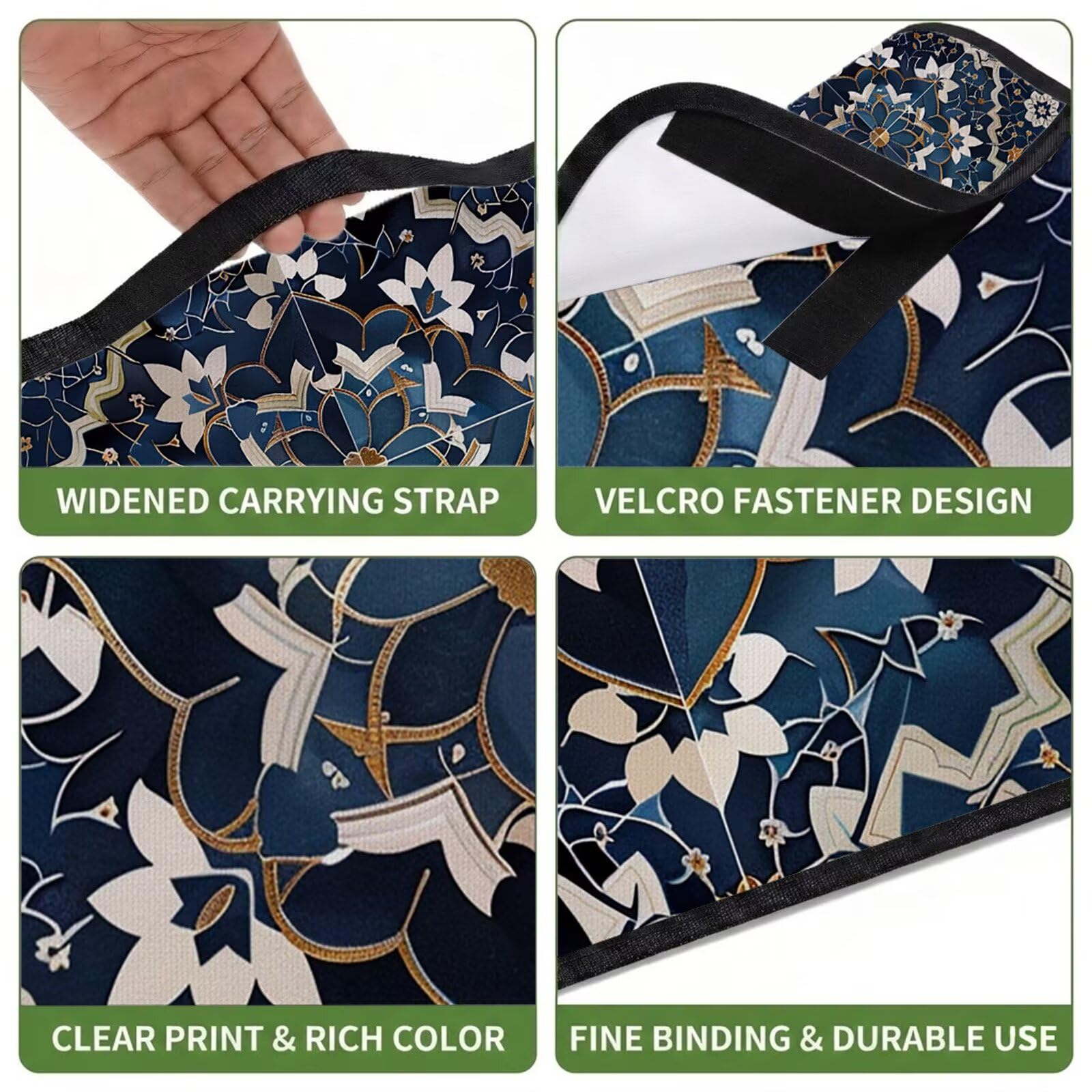 Coperta de Picnic 150x200 cm, Mandala Manta Picnic Impermeable Anti-Sabbia Manta de Playa Pieghevole, Outdoor Picnic Blanket per Spiaggia, Camping, Giardino, Trekking - un modello nazionale (2) FZ-195