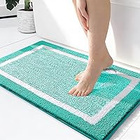 Vista 9 de OLANLY Alfombras de baño 30x20, tapete de baño de microfibra extra suave y absorbente, antideslizante, lavable a máquina, secado rápido, alfombra