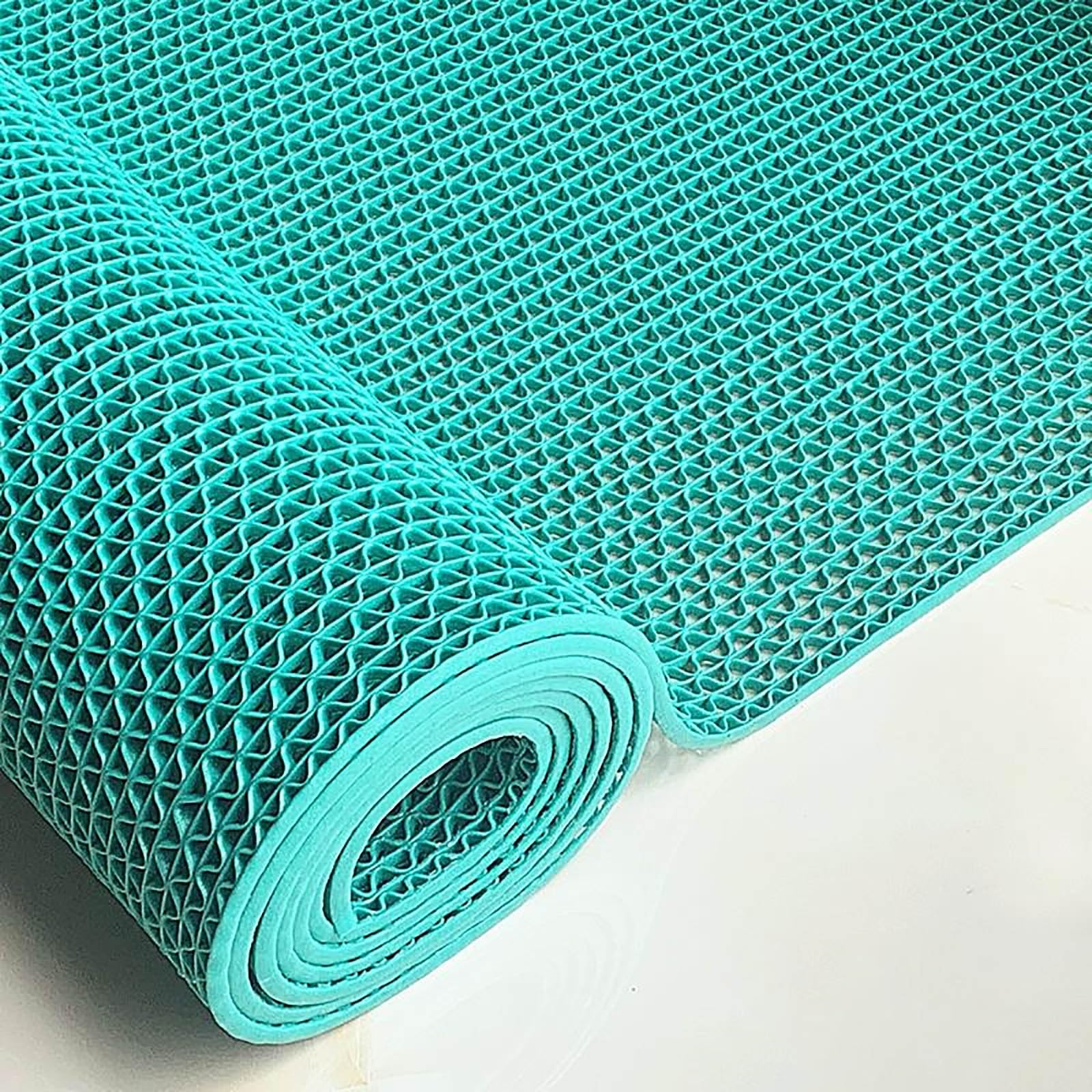 Tapis anti dérapant extérieur imperméable en caoutchouc PVC vert épais 5.5mm découpable