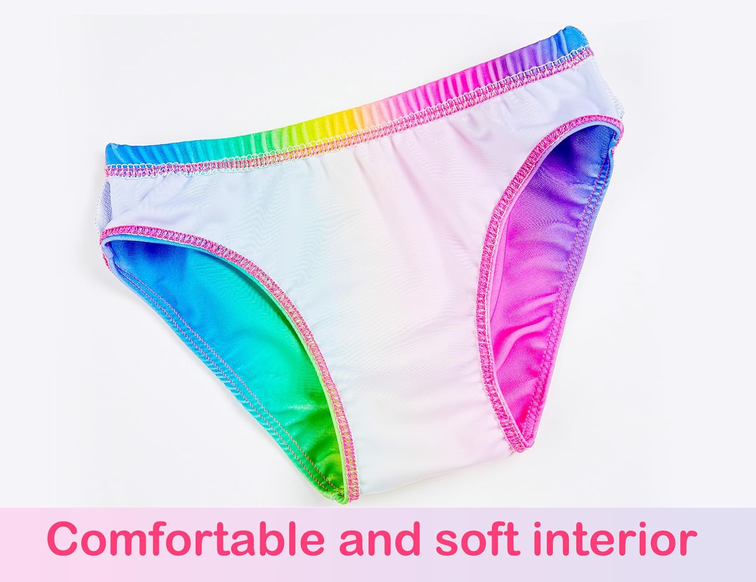 Girls Tankini Swimsuit Two Piece Bathing Suit Colorful Toddler Kids Ruffle Swimwear Adjustable Strap Summer Beach - Image 6