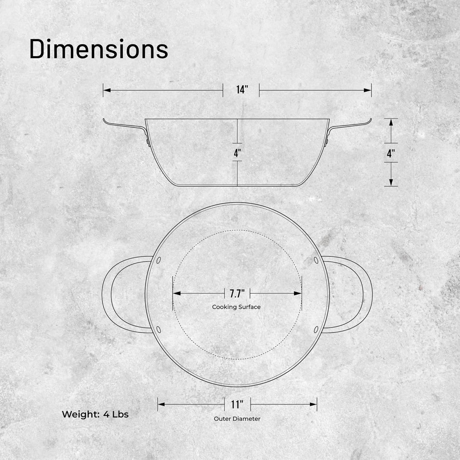de Buyer MINERAL B Carbon Steel Country Fry Pan with Two Handles - 11” Diameter, 7.7” Cooking Surface - Ideal for Sauteing, Simmering, Deep & Stir Frying - Naturally Non-Stick Finish - Made in France - Image 7