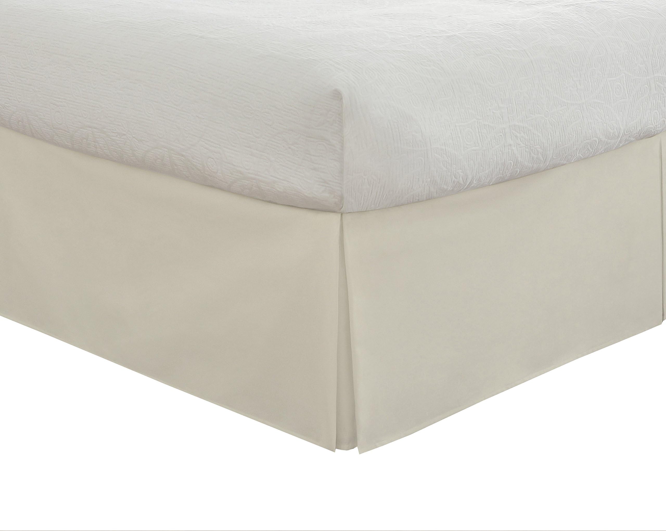 Lux Hotel Microfiber Tailored Style Bed Skirt with Classic