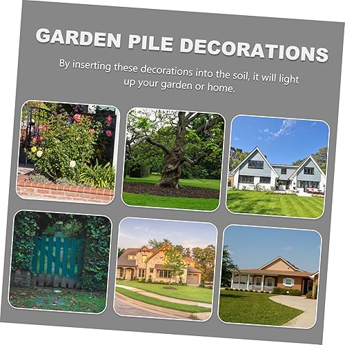 Miniatura 7 de Yardwe 1 juego de inserción de patio decoración al aire libre decoración para exteriores decoración negra césped adornos gato estaca soldado