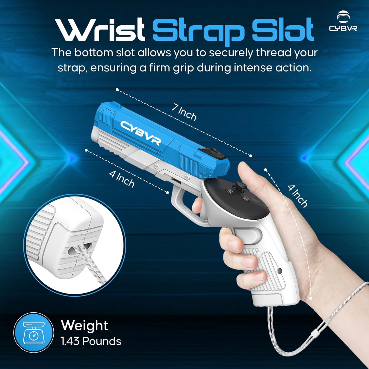 CYBVR Weighted Controller Grips for The Meta Quest 3 - Accessories for The Meta Quest 3S, Weighted Grips for Better Immersion in VR, Quest 3 Accessories for Immersive VR Gameplay 5 81fcsFr F6L. AC SL1500