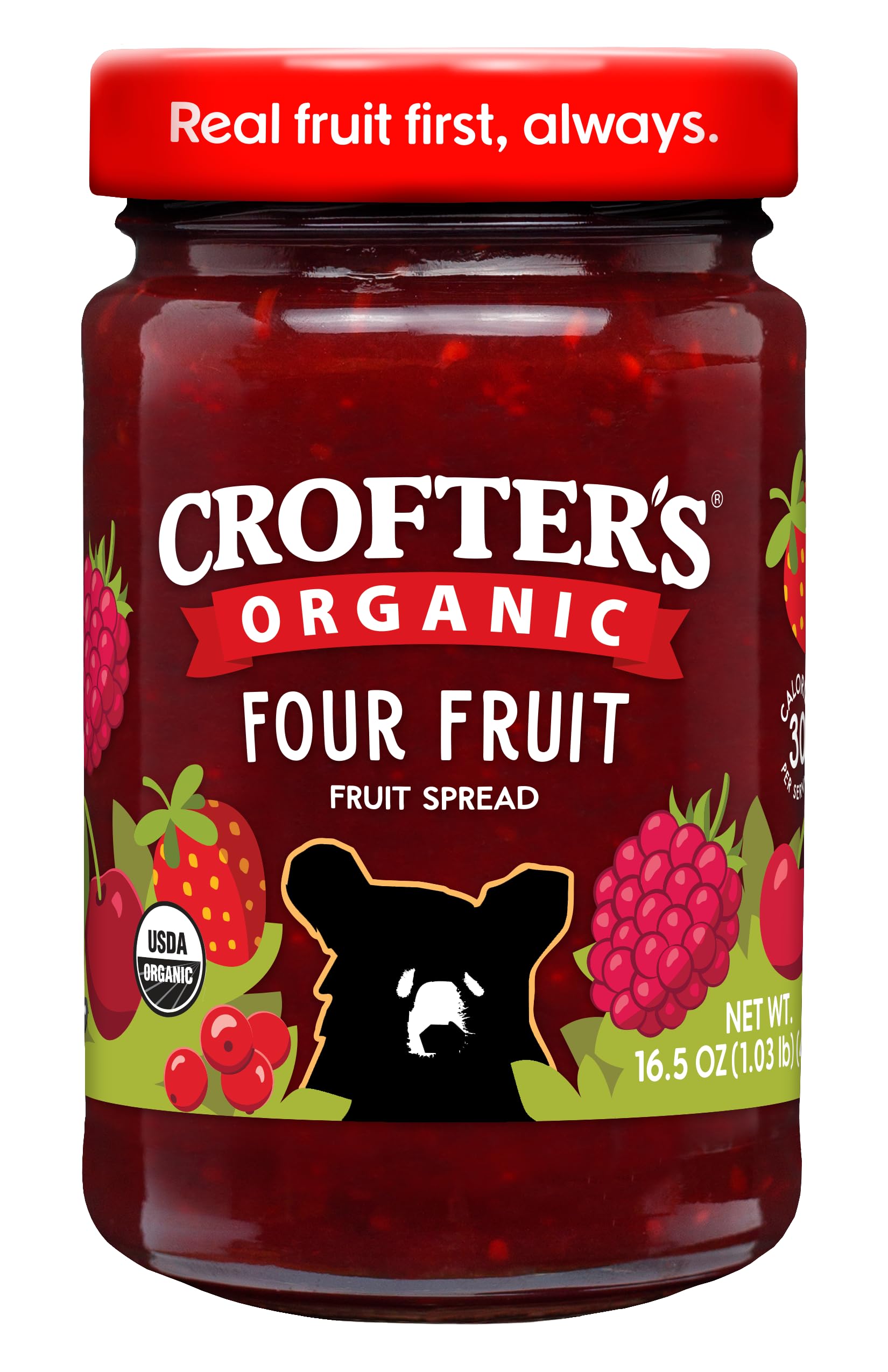 Crofters Fruit Spread 4 Fruit 16.5 OZ
