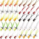 40 Pieces Fly Fishing Flies Fly Poppers Panfish Poppers Dry Flies Fishing Popper Lures for Trout Salmon Bass