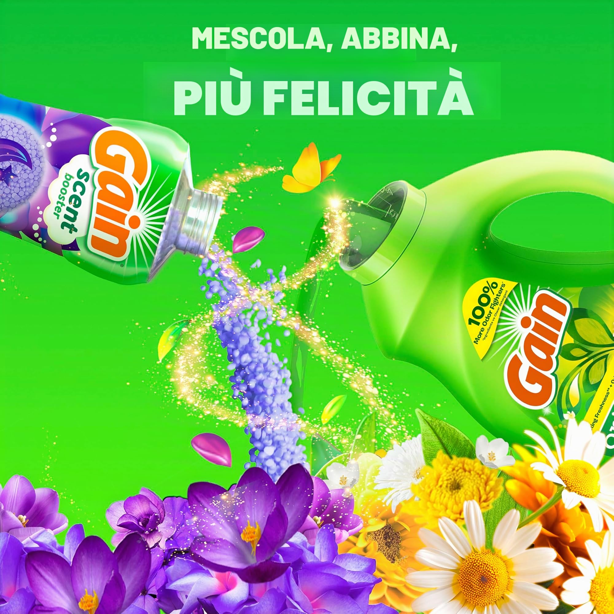 Gain Liquid Detergent, 32 loads, 1.417,5 gram