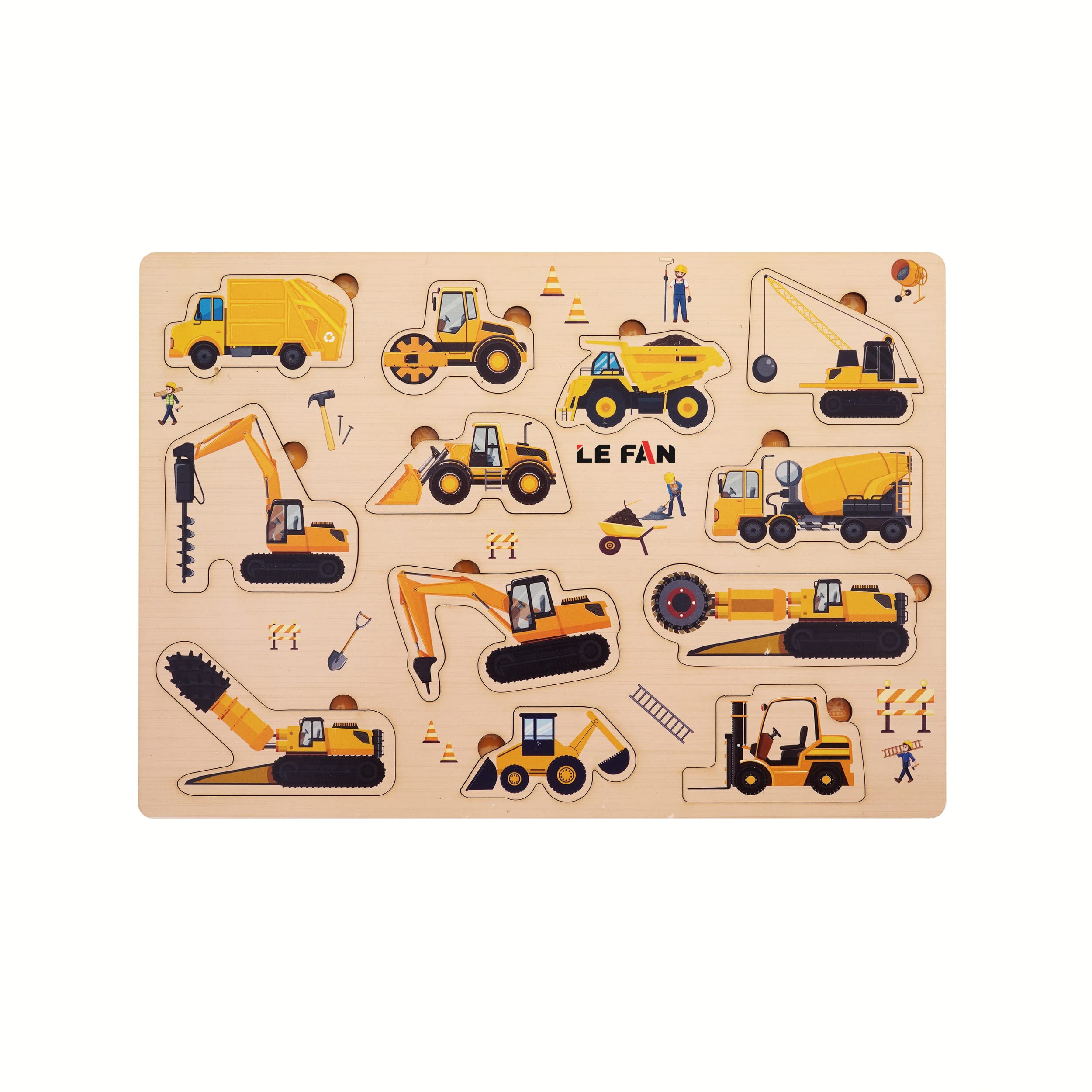 Lefan Wooden Construction with Our Captivating Construction Vehicles for Kids. Watch as Their imaginations soar, Creating Endless Adventures with Sturdy Trucks, Cranes, and bulldozers