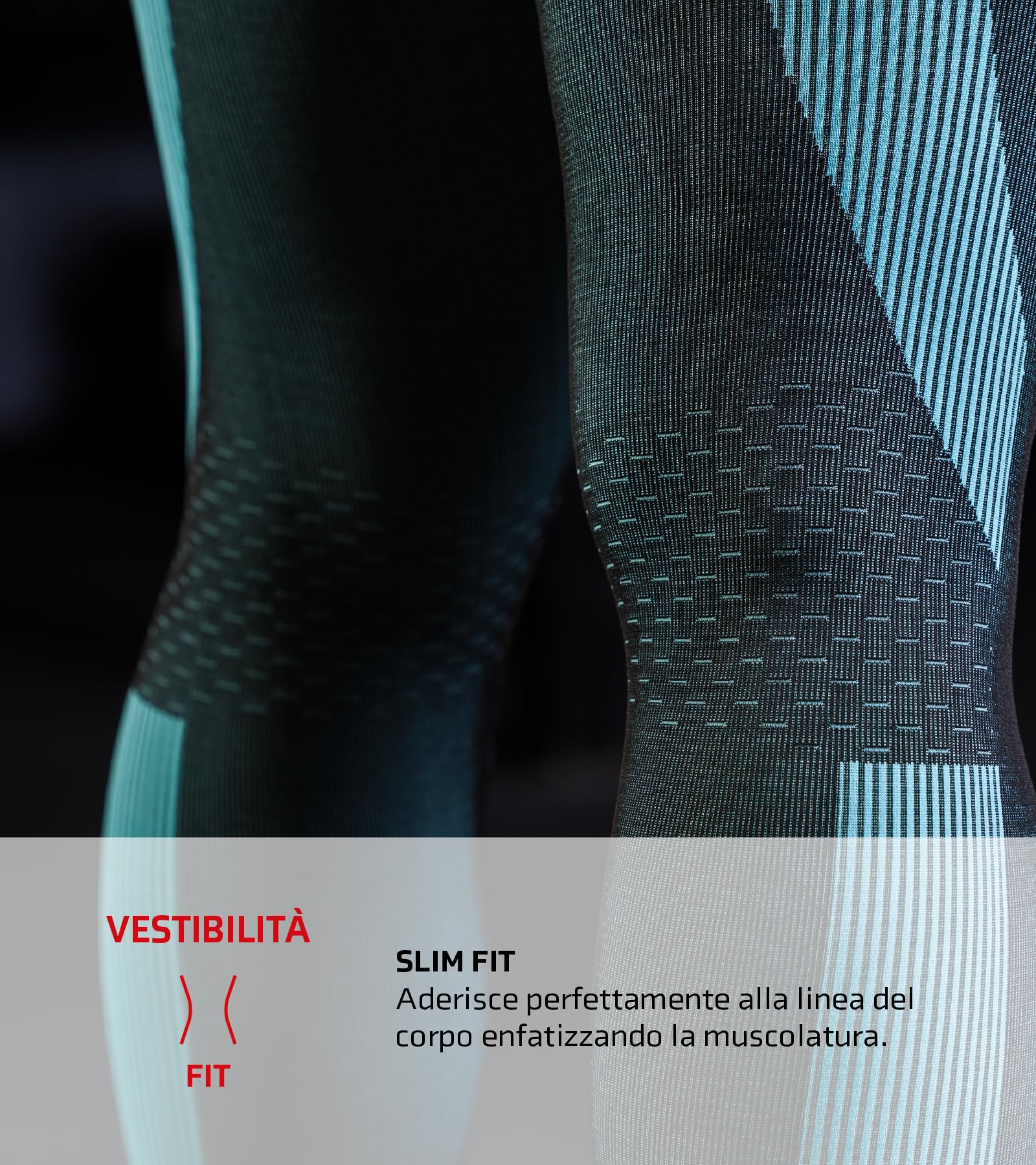 BIOTEX Leggins Panty Sprint con Supporto Area Addominale da Donna per Fitness, Yoga e Pilates, Intimo Tecnico Sportivo