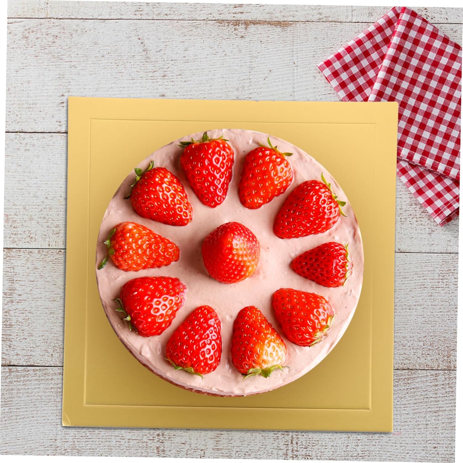 10pcs Square Cake Boards Sturdy Cardboard Base for Baking for Weddings Birthdays and Events Prevents Cake Damage Grease Resistant