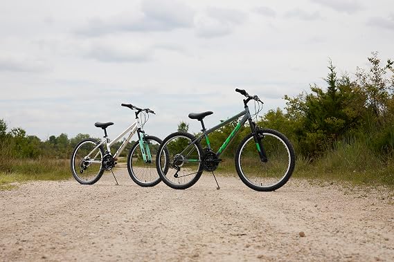 Huffy Stone Mountain Bike for Men and Women, 20/24/26, 6-Speed (20) or 21-Speed, Front or Dual Suspension (Varies), Multiple Colors, Adjustable Saddle, Shimano Equipped, All-Terrain Tires