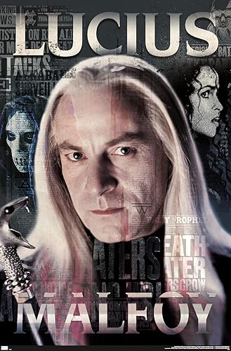 Trends International The Wizarding World Harry Potter - Póster de pared de Lucius Malfoy, 22.37 x 34.00 pulgadas, versión premium sin marco