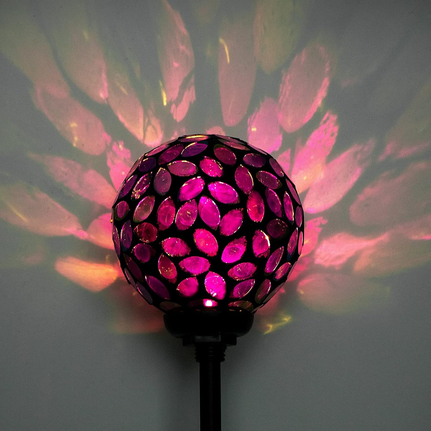 VCUTEKA Solar Lights Outdoor Decorative - Mosaic Solar Garden Light Waterproof LED Pathway Stake Light for Landscape Lawn Patio Yard Decoration, 1 Pack - Image 7