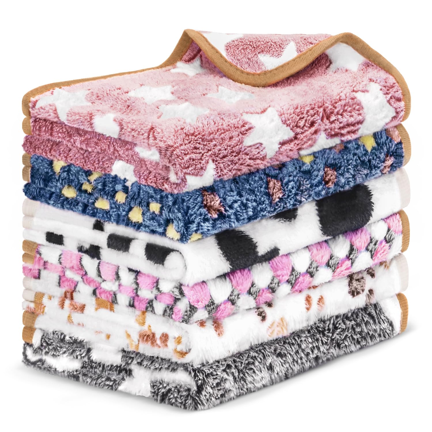 YedsIntu 6 Pcs Dog Blanket Set
