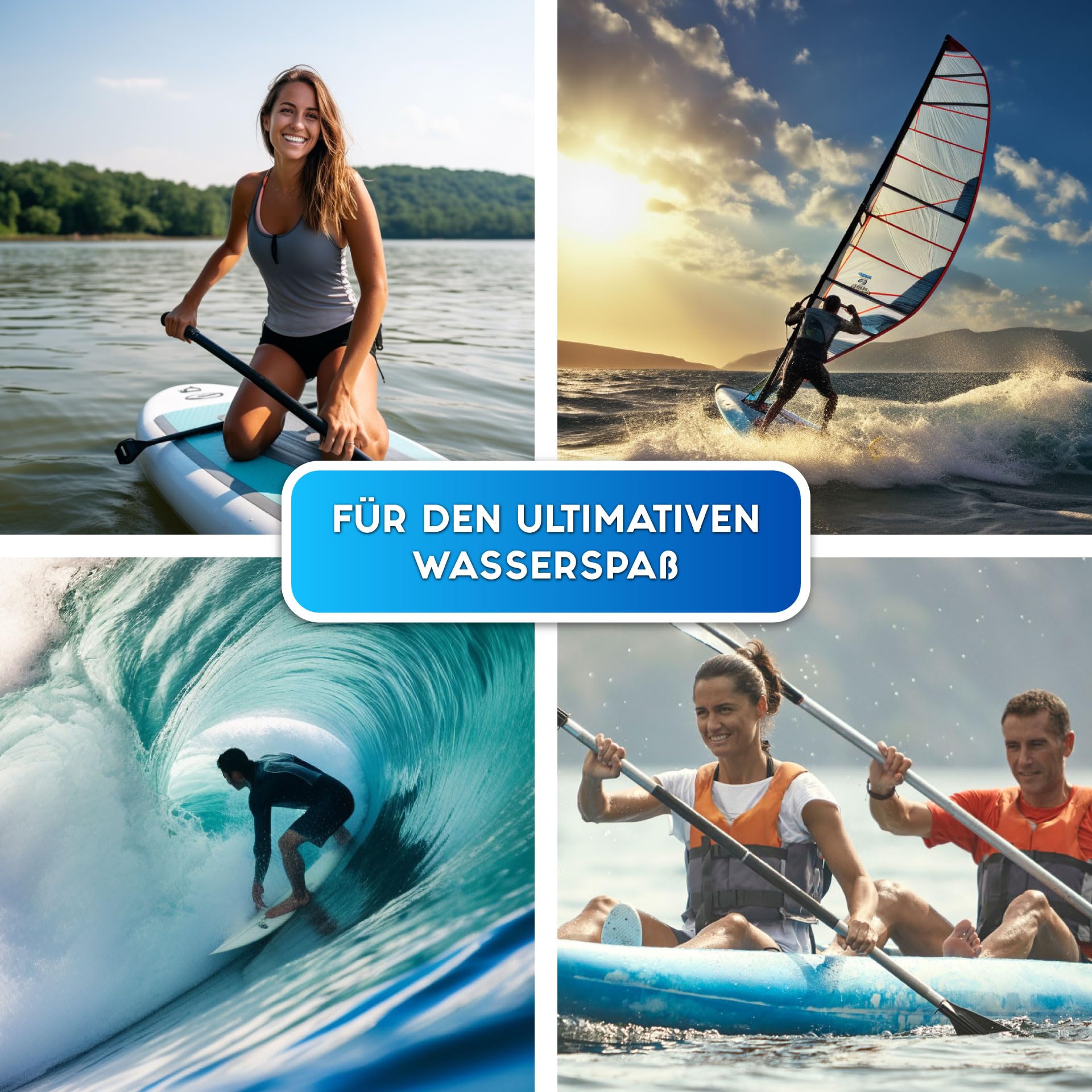 Skinhawk | Moteur électrique pour SUP et Kayak | aileron E | Puissance d'entraînement de 700 W | Haute vitesse jusqu'à 11 km/h