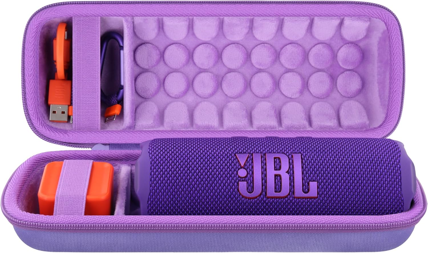 khanka Case for JBL Flip 7/Flip 6 Waterproof Portable Bluetooth Speaker,Case Only(Purple)