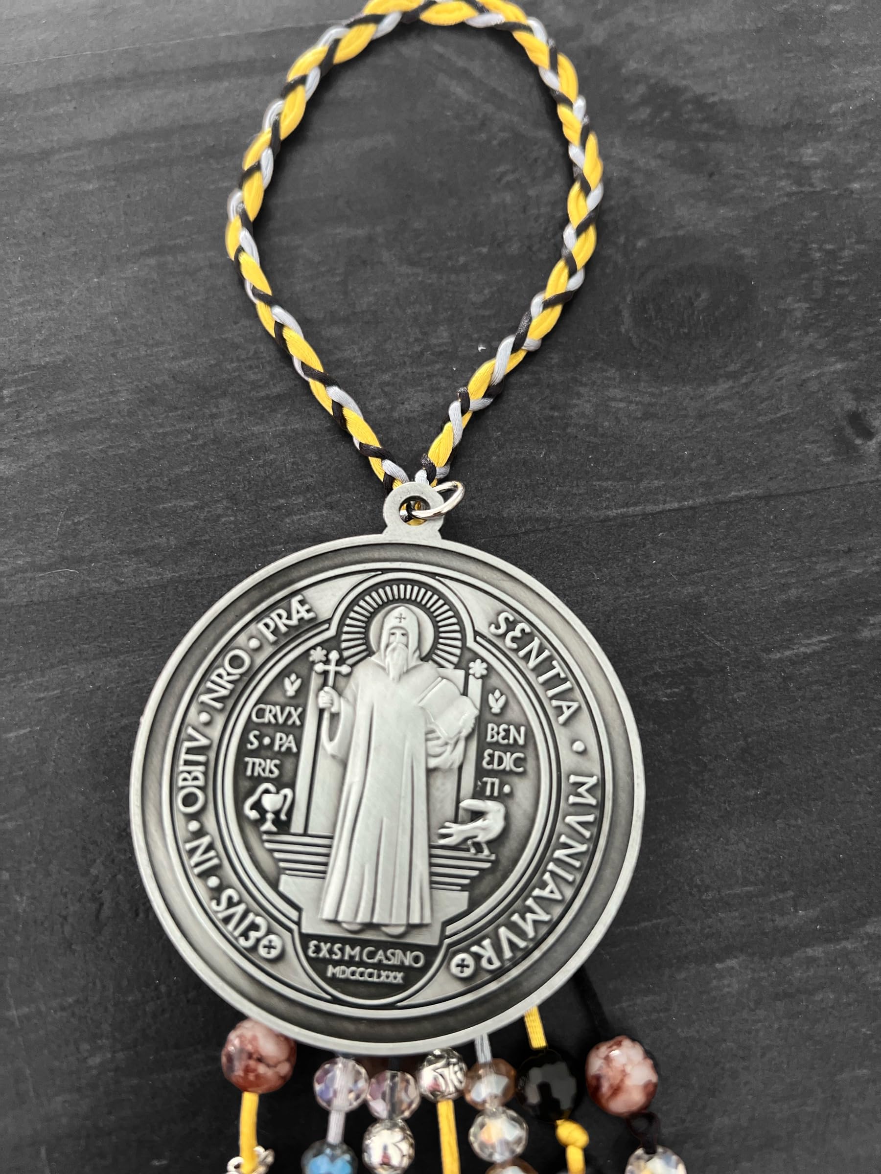Amazon.com: ST Benedict Home Blessing Door Hanger with Charms