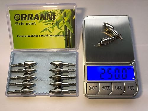 Miniatura 15 de Puntos de campo de tiro con arco de acero inoxidable, varios diámetros exteriores, 100/125 granos, tornillos en puntas de campo de tiro con arco