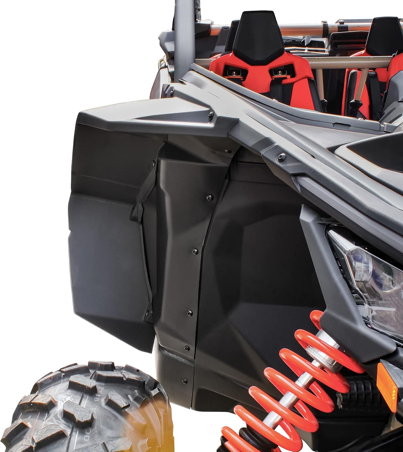 SAUTVS Wider Extended Fender Flares Kit for Can-Am X3, XXL Front Mud Flaps Mud Guards Extension for Can Am Maverick X3 MAX All Models Accessories 2017-2026 (2PCS)