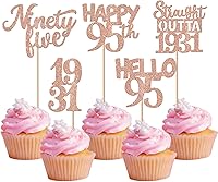Vista 127 de 30 piezas de decoraciones para pastel de cumpleaños número 10, decoraciones de cupcakes negras con brillo, 10 feliz cumple, directo desde 2016, 10