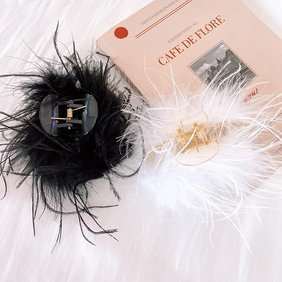 Big Hair Claw Clips for Women Large Claw Clip for Thin Thick Curly Hair 90's Strong Hold (Black)