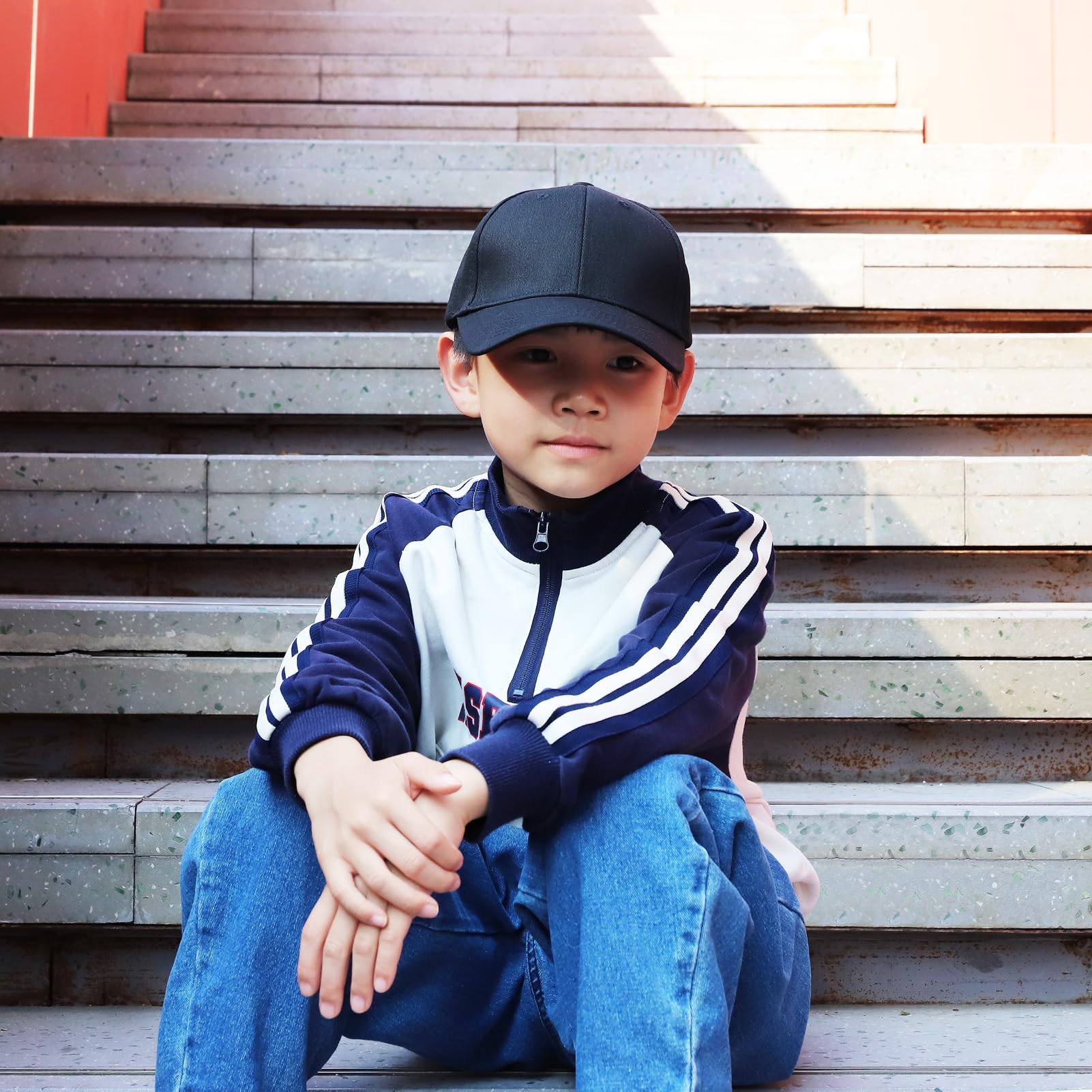 Gorra de Béisbol para Niños, Gorra con Visera Unisex Infantil, Sombrero de Sol Ajustable Gorra Niño Gorro Niña 3-10 Años