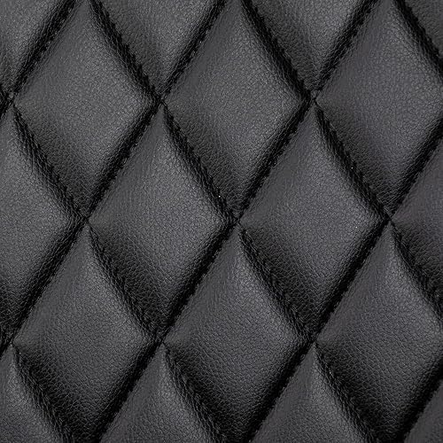 Miniatura 7 de LUNLING Sillas de comedor modernas de piel sintética de mediados de siglo, asiento tapizado, patas de metal, silla de cocina de piel sintética