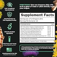 Vista 5 de SuperBonsai Super Apoyo al Hígado con Cardo Mariano - Limpieza Hepática Totalmente Natural, Desintoxicación y Ayuda para la Reparación - Suplemento
