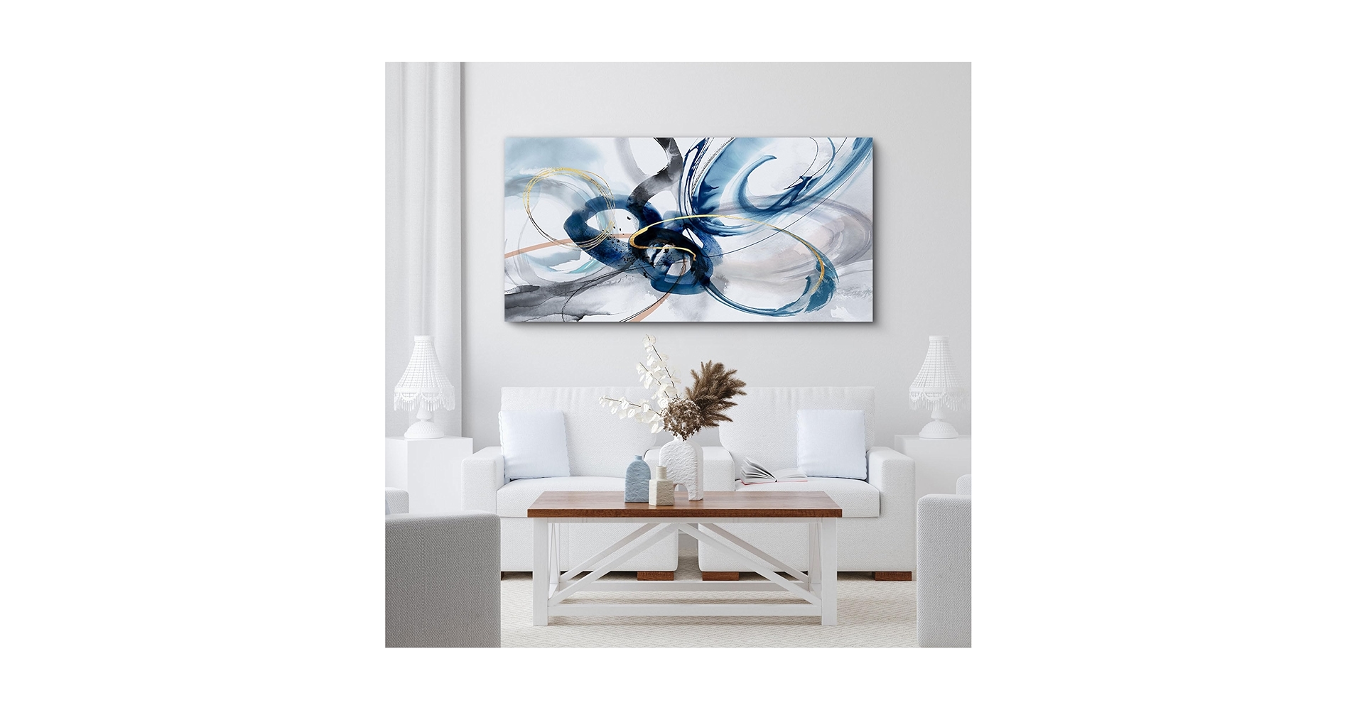 Amazon.com: yiijeah Modern Large Abstract Wall Art - Bright