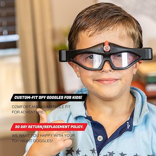 Miniatura 6 de ArmoGear Gafas de visión nocturna para niños  Spy Gear Gadgets  Gafas espía para niños con linterna LED incorporada ajustable para niños espía