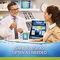 Vista 4 de Refresh Relieva PF Lubricant Eye Drops for Dry Eyes, Preservative-Free, 0.01 Fl Oz Single-Use Containers, 30 Count